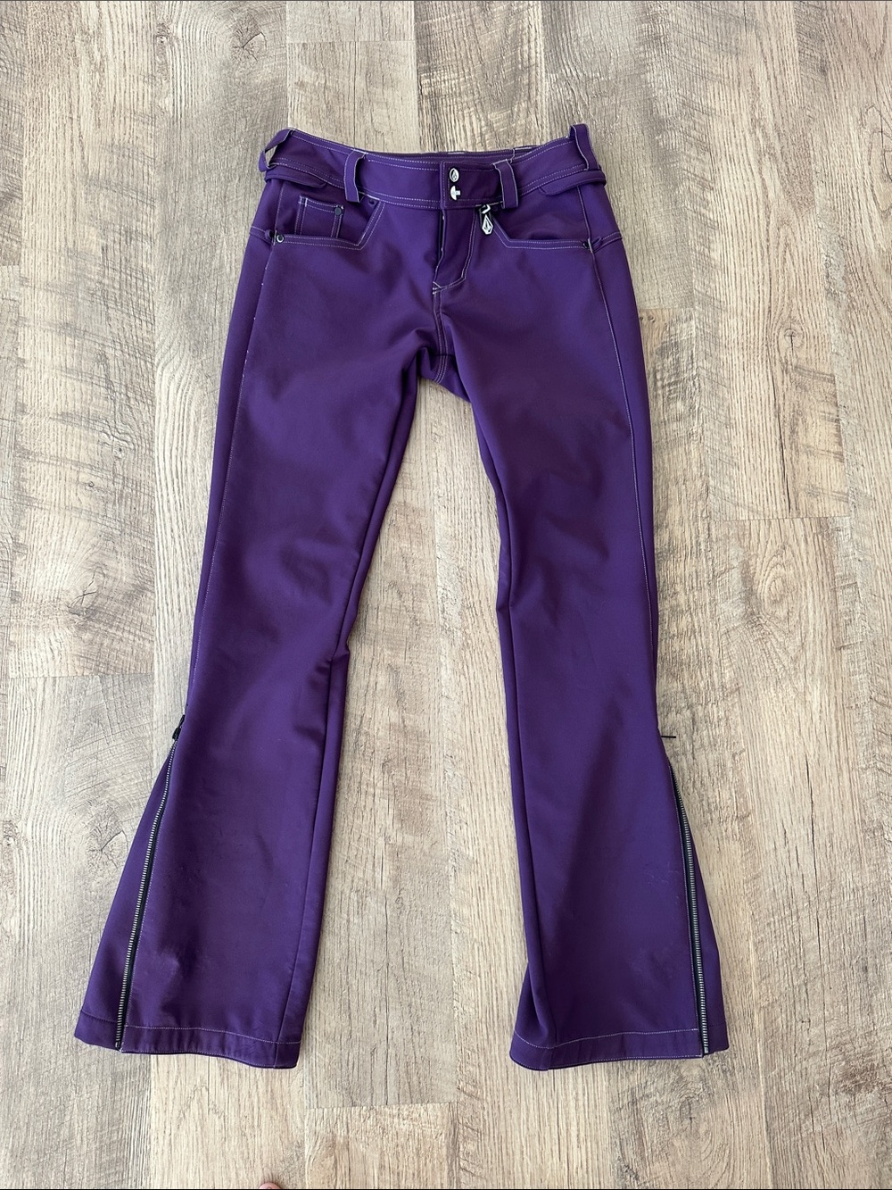 Volcom Purple Women's Skinny Snow Pants with Branded Hardware